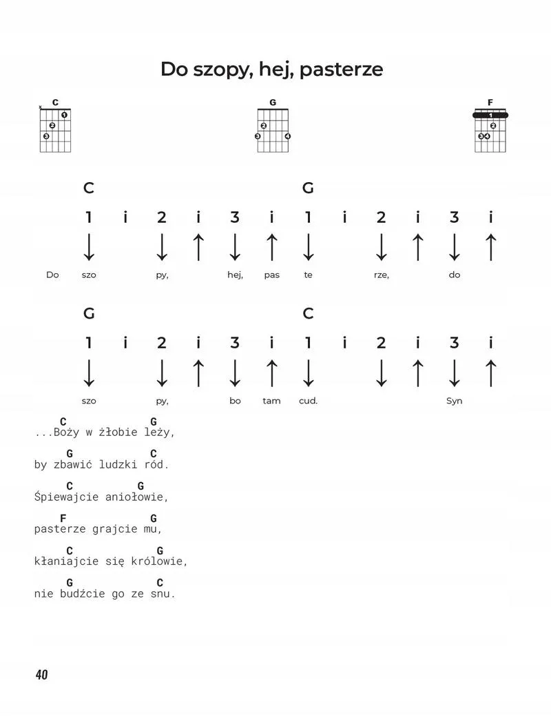 Szybkie i łatwe chwyty gitarowe do kolędy Przybieżeli do Betlejem